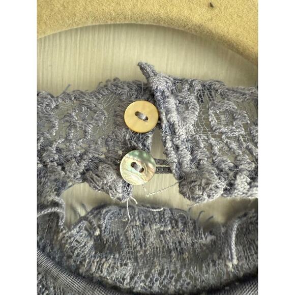 Intimately Free People Daydream Lace Periwinkle Minidress Open Back size Large - Picture 9 of 12